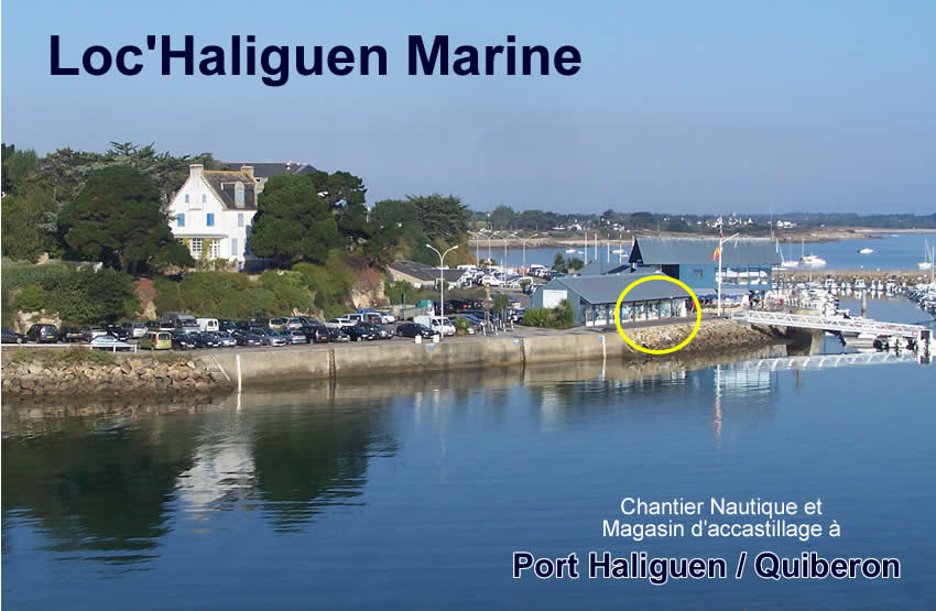 cliquez pour entrer dans le site de Loc'Haliguen Marine, chantier et chipchandler à Port Haliguen 2 /Quiberon